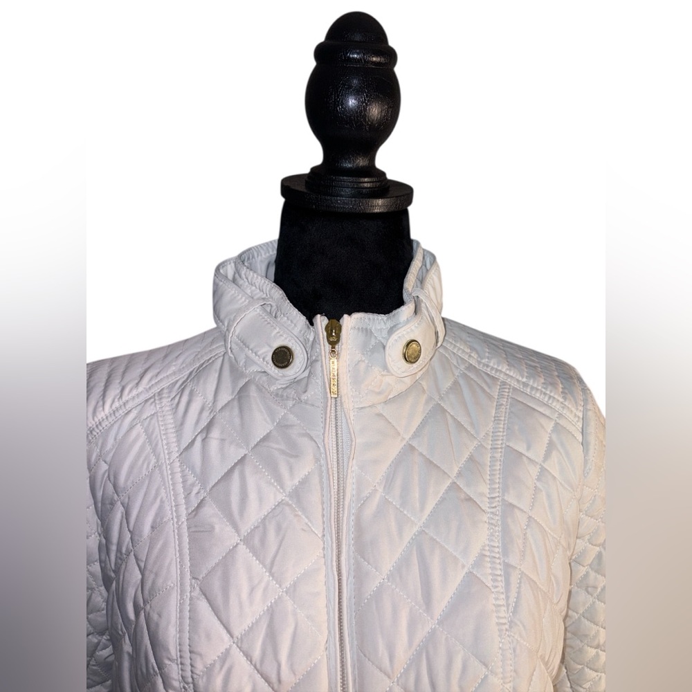 Weatherproof Quilted Jacket with Side Stretch- White Size Medium - Picture 4 of 10